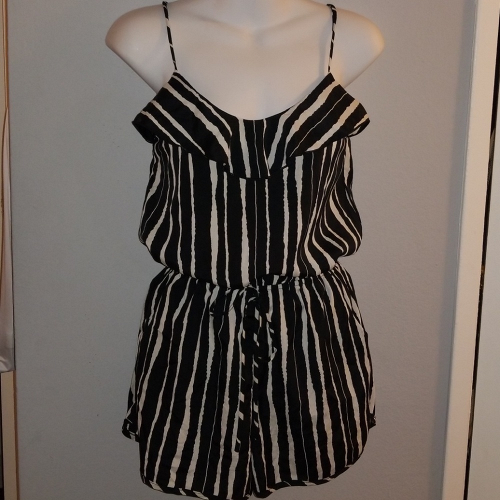 Cute Zebra print short romper